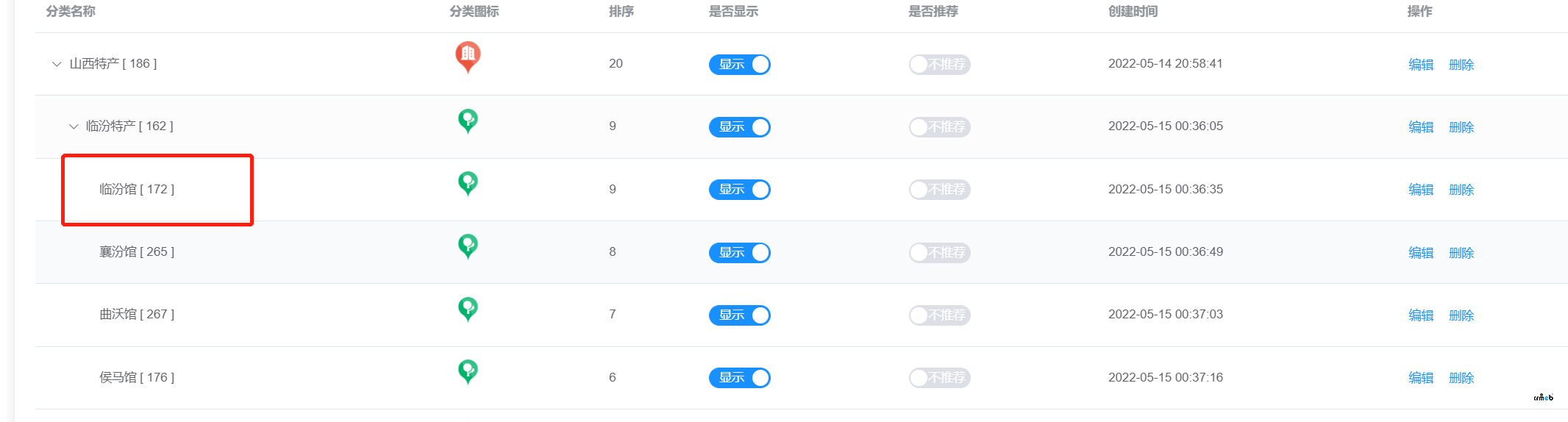 商品分類鏈接是哪個(gè)？為什么我找到的鏈接，一級(jí)和二級(jí)分類鏈接上不顯示商品，三級(jí)分類鏈接上有商品
