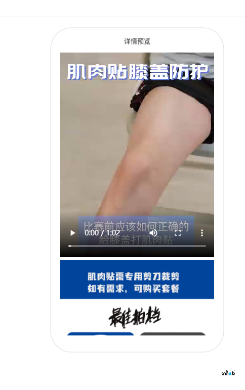 4.4  商品詳情發(fā)不視頻，小程序端不顯示