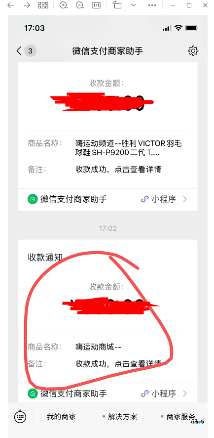 微信支付助手商品名稱顯示問題