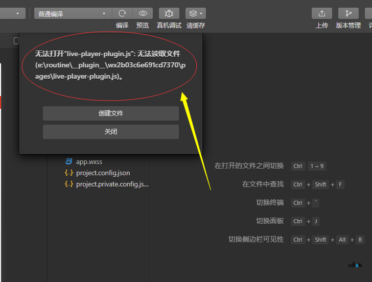 V4.5標(biāo)準(zhǔn)版小程序點(diǎn)擊直播預(yù)告及回放的鏈接時(shí)顯示頁(yè)面不存在
